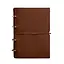 Шкіряний блокнот А4 на кільцях (Софт-бук) 9.0 в м'якій обкладинці світло-коричневий Краст - мініатюра 8