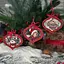 Творческий набор для создания 3-х елочных украшений "Vintage Christmas" FDCKW-053 - миниатюра 4