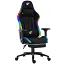 Геймерское кресло GT Racer черное с подсветкой (X-2462 Fabric Black) - миниатюра 1