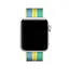 Ремінець Creasted для годинника Apple Watch 42 мм 44 мм нейлоновий з пряжкою, Blue-yellow-green - мініатюра 2