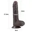Фалоімітатор із присоскою LoveToy Sliding-Skin Dildo 7 17.5 см коричневий - мініатюра 3