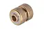 Муфта ремонтна латунна для поливального шланга сполучна Intertool Storm 1/2 x 1/2 - мініатюра 1