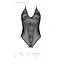 Боди с ажурным декором и открытым шагом Passion Ursula Body black L/XL - миниатюра 5