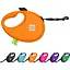 Поводок-рулетка для собак Waudog R-leash с контейнером для пакетов, светоотражающая лента, L, до 40 кг, 5 м, оранжевый - миниатюра 2