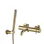 Смеситель для ванны VBI Milano brushed gold настенный VBI-050106BG Золотой - миниатюра 1
