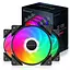 Комплект вентиляторів Zezzio ZC-120 SRGB 3 in 1 Kit (ZC-120 Colorful 3in1) - мініатюра 2