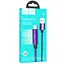 Дата кабель Hoco U125 Benefit 27W Type-C to Lightning with display (1.2m) Purple - мініатюра 5