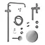 Душова система Mixxus DAX-007-J MI6075, Нержавіюча сталь - мініатюра 4