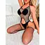 Бодістокінг сексуальний з імітацією панчіх S/M/L Чорний K000824 - мініатюра 2
