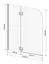 Шторка для ванни Eger 599-120CH/L - мініатюра 2