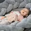 Іграшка-обіймашка BabyOno Веселий кролик з брязкальцем для малюків 25х25 см (2136278047) - мініатюра 4