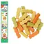 DoggyMan Wave Shaped Cheese Snack Mixed Flavor сирні палички хвиля мікс ласощі для собак 4 шт. по 20 г - мініатюра 1