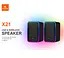 Компьютерные колонки Kisonli X21 Bluetooth, 20W, USB, RGB light, Black - миниатюра 2