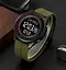 Годинник чоловічий наручний спортивний Skmei 2412 силіконовий з магнітною застібкою (Зелений) - мініатюра 4