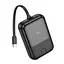 Внешний аккумулятор Hoco q33 10000 mAh PD 20 W моб батарея со встроенным кабелем Type-C черная - миниатюра 1