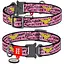 Нашийник для собак Waudog Nylon нейлоновий c QR паспортом, малюнок Чудо-жінка, металева пряжка-фастекс, L, Ш 25 мм, Дов 31-49 см - мініатюра 1