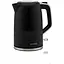 Gorenje Электрочайник 1.7л, Strix-контроль, черный матовый - миниатюра 1