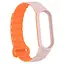 Ремешок Dual-color Magnetic для Xiaomi Mi Band 7/6/5/4/3 Light Pink/Orange - миниатюра 3