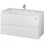 Тумба підвісна Sanwerk Форева Air 101 Білий з умивальником Клеа (MV0000804) Білий - мініатюра 1