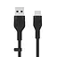 Belkin Кабель USB-A > USB-C зарядка/синхронизация 3м, 60Вт, Type-C, силиконовый с клипсой, черный - миниатюра 8