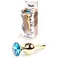 Анальна пробка Boss Of Toys Boss Series - Jewellery Gold Butt Plug Light Blue, BS6400067, Золотий / Голубой - мініатюра 3