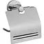 Тримач туалетного паперу з кришкою VBI Venus nickel VBI-040013NI Никель - мініатюра 1