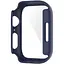 Чохол накладка DK Пластик Soft-Touch Glass Full Cover для Apple Watch 45mm (dark blue) - мініатюра 2