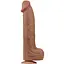 Фалоімітатор LoveToy Sliding-Skin Dual Layer Dong King Sized 36 см тілесний - мініатюра 1