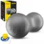 М'яч для фітнесу (арахіс) 4FIZJO Air Ball Peanut 45 x 90 см Anti-Burst Grey (P-5905973407175) - мініатюра 2