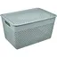 Кошик з кришкою Stars Plast сірий 12 л (94256/сір) - мініатюра 1