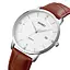 Наручные часы мужские 1801LSIBN Silver-White Brown Leather Skmei acs0030586 - миниатюра 2