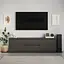 Тумба під телевізор MebelStar Нео 2Ш2Д 150x43x53 см Антрацит (MBS-1258) - мініатюра 2