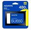 Твердотільний накопичувач SSD Adata 480Gb, Ultimate SU650, SATA3, 2.5", 3D TLC, 520/450 МБ/с ADATA teh0019755 - мініатюра 2