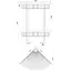 Полочка угловая двойная TOPAZ TKB-4115-2-BL - миниатюра 3