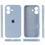 Чехол Epik Silicone Case Full Camera Protective (AA) для Apple iPhone 16 (6.1) Голубой/Sweet Blue - миниатюра 5