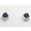 Срібні сережки Агні Крижинка з сапфіром. 2619/9Р-SPH - мініатюра 3