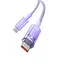 Кабель Baseus Explorer Series Fast Charging Cable with Smart Temperature Control USB-C to USB-C 100W 1 м Nebula Purple - мініатюра 3