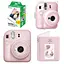 Набор камера Fujifilm Instax Mini 12, Фотобумага 20шт, Прозрачный чехол, Фотоальбом 64 фото Розовый - миниатюра 1
