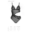 Боди с ажурным лифом Passion Christa Body black L/XL - миниатюра 5
