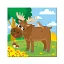 Багаторазова водна розмальовка - пазл. Лісові тваринки - миниатюра 3