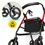Роллер для ходьбы 4FIZJO складной, с сумкой Black/Red (P-5905973406901) - миниатюра 11