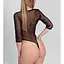 Сексуальне прозоре боді сітка з рукавами Art of Sex - Sheril чорний, XS-M - мініатюра 2