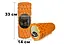 Массажный ролик EasyFit Grid Roller 33 см v.1.1 Оранжевый (EF-2020-OR) - миниатюра 3