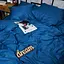 Комплект постельного белья Moon&Star Satin Premium Deep Blue Полуторный 143х210 см наволочки 2х50х70 см - миниатюра 8
