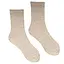 Шкарпетки жіночі в рубчик з індійської бавовни світлий беж меланж 213085 - мініатюра 1