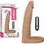 Насадка на пенис для двойного проникновения с вибрацией Lovetoy The Ultra Soft Double 17.8 см телесный - миниатюра 1