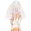 Эротический костюм невесты Leg Avenue Tiered bridal veil O/S - миниатюра 2
