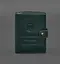 Кожаная обложка-портмоне для военного билета офицера запаса (узкий документ) Зеленый - миниатюра 1