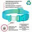 Ошейник для собак Waudog Nylon Recycled c QR паспортом градиент размер S 1.5х25-35 см голубой - миниатюра 5