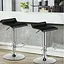 Комплект барных стульев Costway Forse экокожа с подставкой для ног черный - миниатюра 6